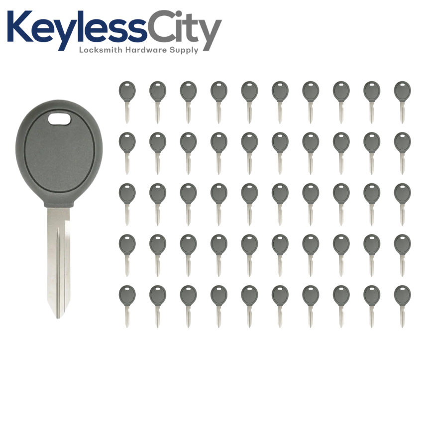 50 X 2001-2005 Dodge / Chrysler / Jeep / Y165 Transponder Key (Chip 4D61) (AFTERMARKET) (BUNDLE OF 50)