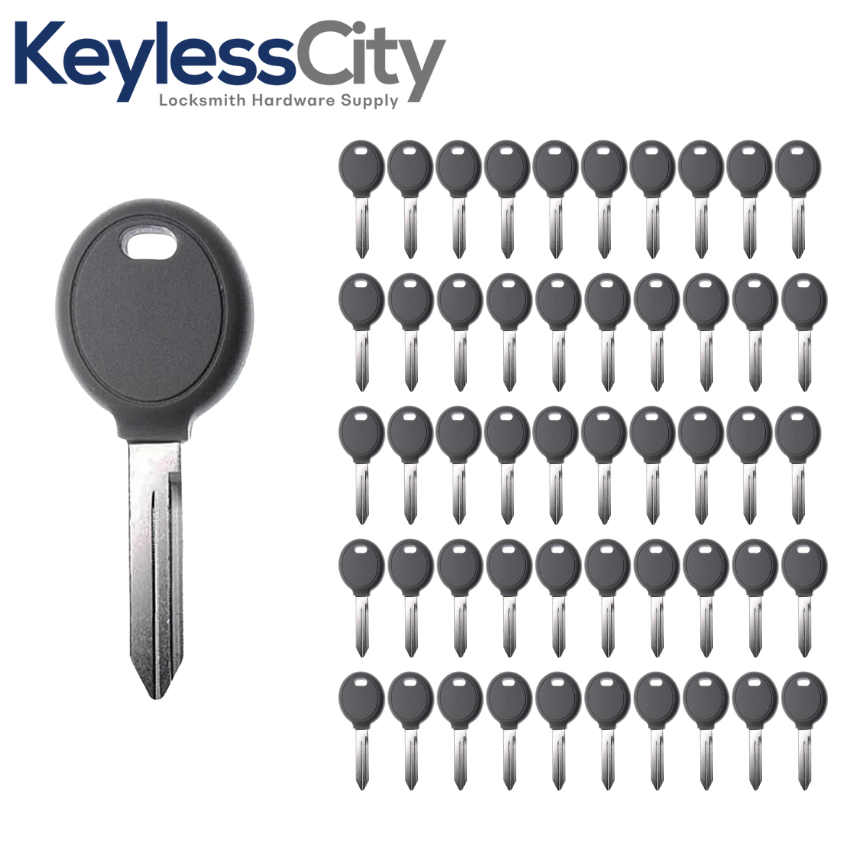 50 X Chrysler/ Dodge/ Jeep Y160 Transponder Key (4D64) (AFTERMARKET) (BUNDLE OF 50)