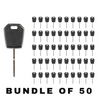 50 X 2013-2020 Ford Lincoln Side-Mill Transponder Key 128 Bit / HU101 (AFTERMARKET) (BUNDLE OF 50)