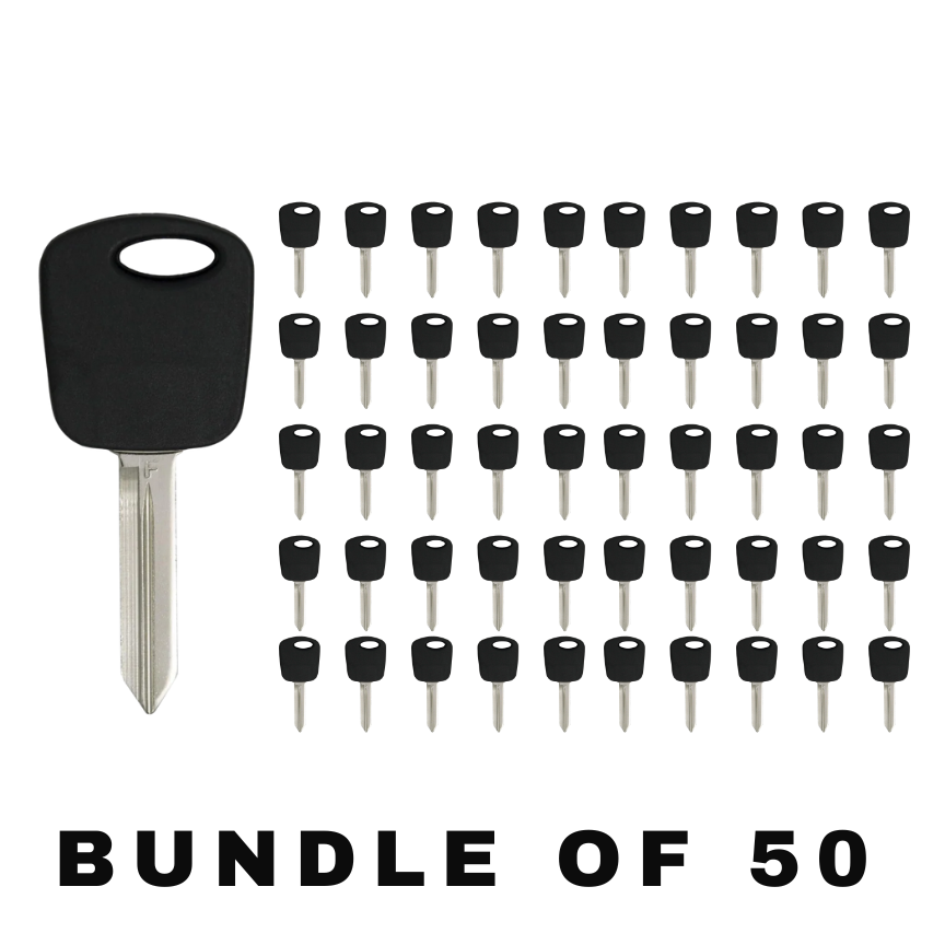 50 X H74 / H86 Ford Mazda Lincoln Transponder Key (4D60 Chip) (AFTERMARKET) (BUNDLE OF 50)