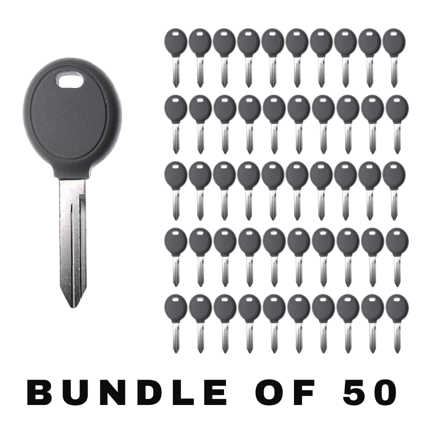 50 X Chrysler/ Dodge/ Jeep Y160 Transponder Key (4D64) (AFTERMARKET) (BUNDLE OF 50)