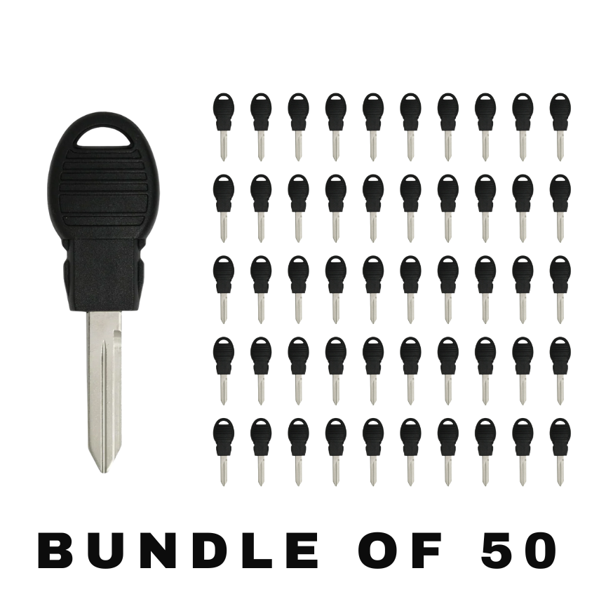50 X Y170 Chrysler / Dodge / Jeep Transponder Key (AFTERMARKET) (BUNDLE OF 50)