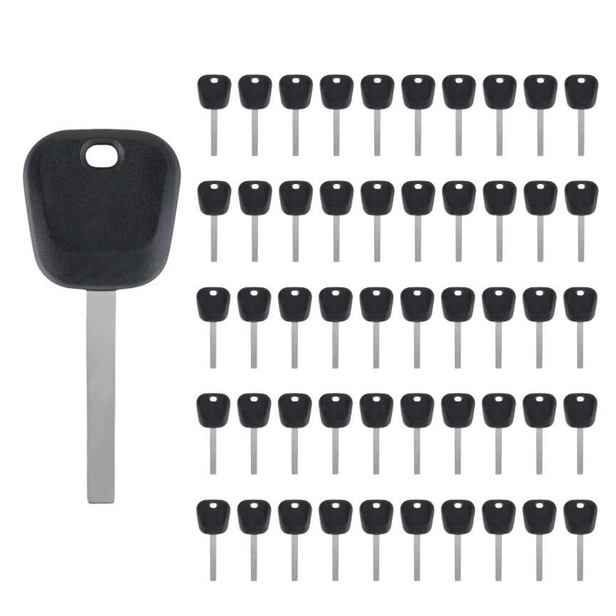 50 X 2008-2020 GM - B120 / B121 Transponder Key (46 Circle + Chip) (AFTERMARKET) (BUNDLE OF 50)