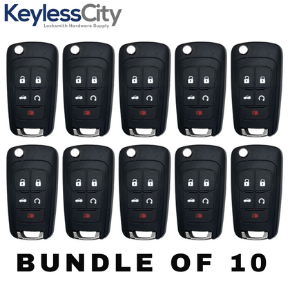 10 X 2010-2020 GM / 5-Button Flip Key / OHT01060512 (AFTERMARKET) (BUNDLE OF 10)