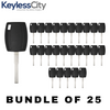 25 X 2011-2020 Ford / H94-PT / Side Mill Transponder Keys / Chip 4D63 80 Bit / 164-R8062 (AFTERMARKET) (BUNDLE OF 25)