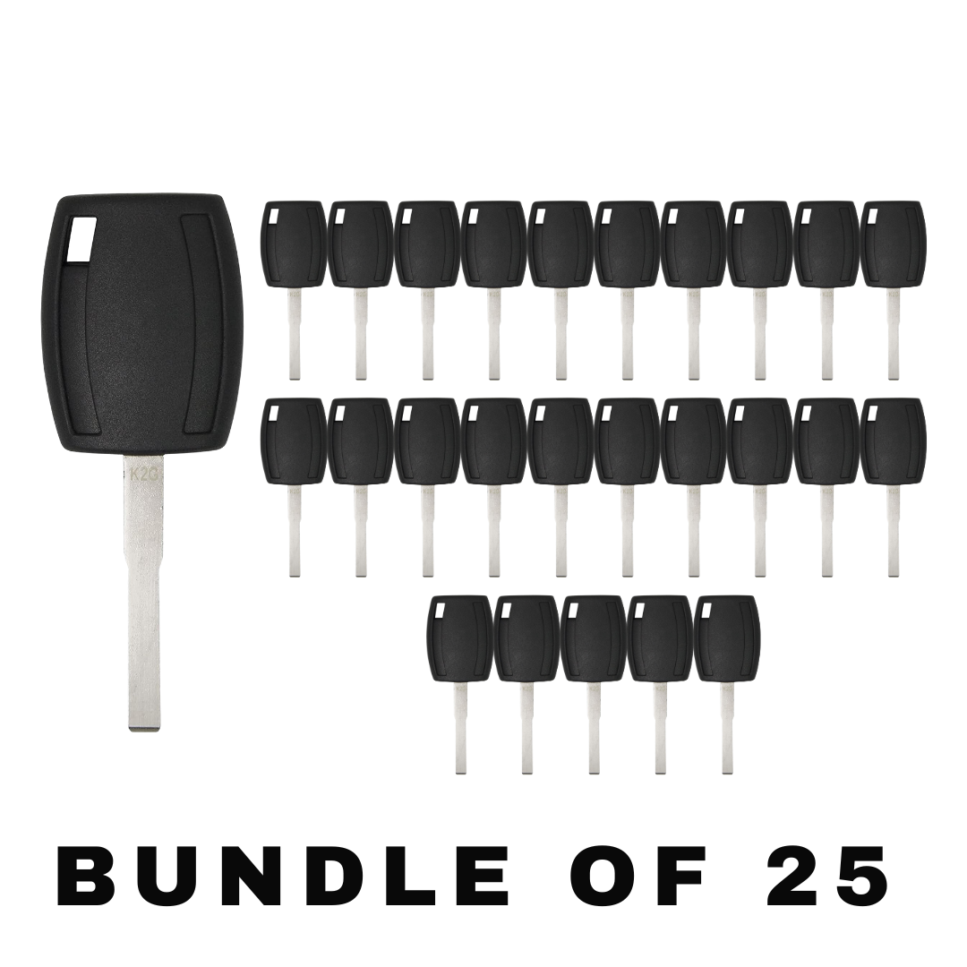 25 X 2011-2020 Ford / H94-PT / Side Mill Transponder Keys / Chip 4D63 80 Bit / 164-R8062 (AFTERMARKET) (BUNDLE OF 25)