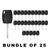 25 X 2011-2020 Ford / H94-PT / Side Mill Transponder Keys / Chip 4D63 80 Bit / 164-R8062 (AFTERMARKET) (BUNDLE OF 25)