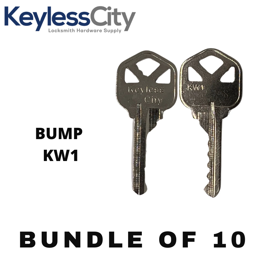 10 X BUMP Key For Kwikset - KW1 (BUNDLE OF 10)