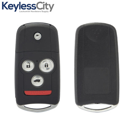 2007-2013 Acura MDX RDX / 4-Button Flip Key / PN: 35111-STX-326 / N5F0602A1A (AFTERMARKET)