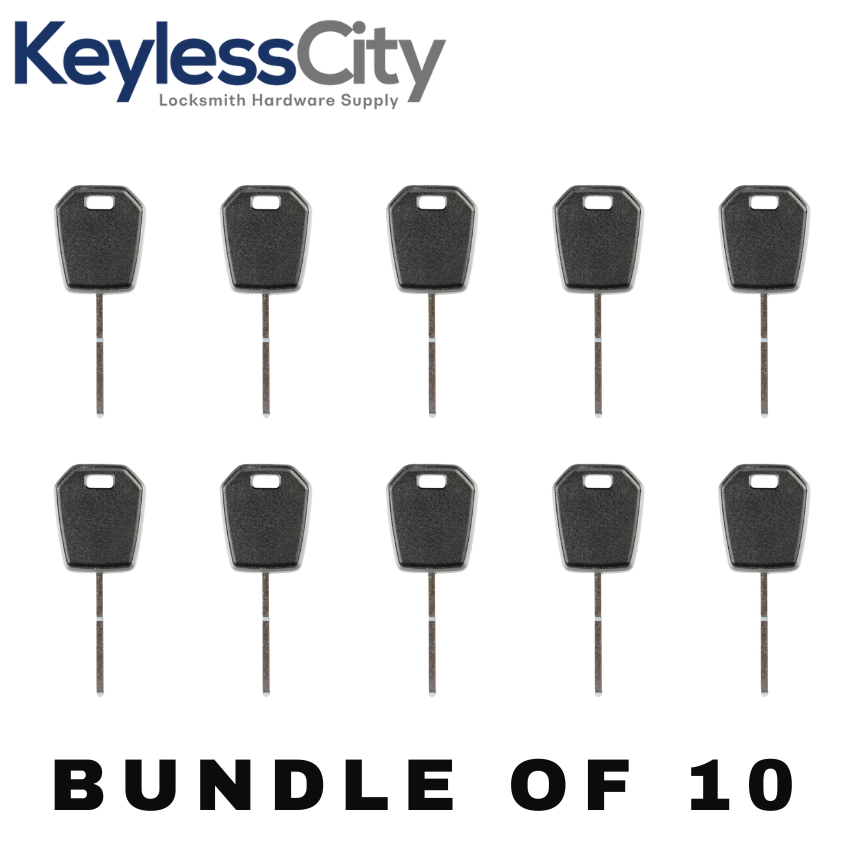 10 X 2013-2020 Ford Lincoln Side-Mill Transponder Key 128 Bit / HU101 (AFTERMARKET) (BUNDLE OF 10)