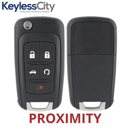 2010-2019 GM / 5-Button Flip Key / PEPS / PN: 13504199 / OHT01060512 / HU100 / PEPS (AFTERMARKET)