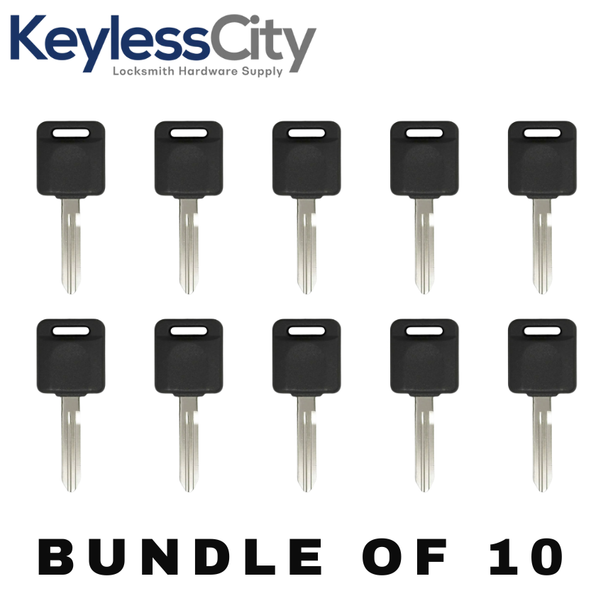 10 X 1999 - 2006 Nissan Infiniti Transponder Key - 4D60 Chip - NI01T / NI02T (AFTERMARKET) (BUNDLE OF 10)