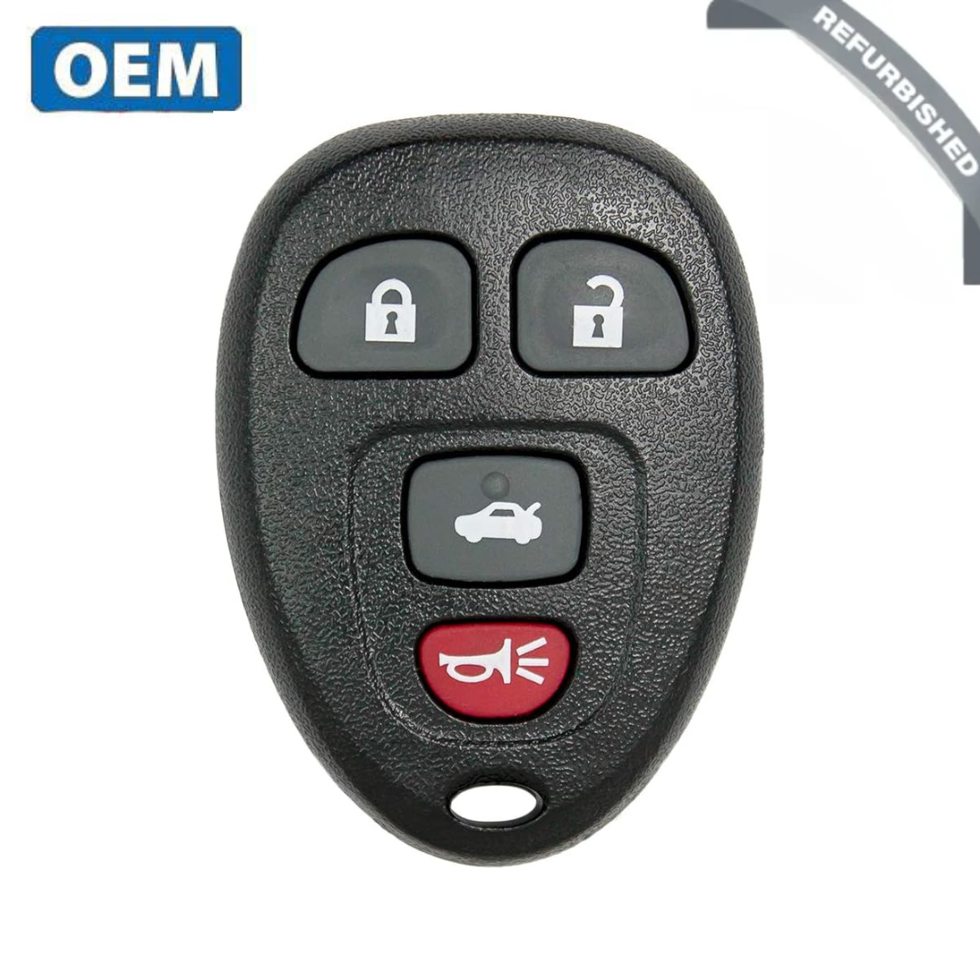 2005-2012 GM Chevrolet / 4-Button Keyless Entry Remote / PN: 15252034 / KOBGT04A (OEM Refurbished)