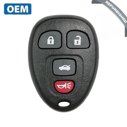 2005-2012 GM Chevrolet / 4-Button Keyless Entry Remote / PN: 15252034 / KOBGT04A (OEM Refurbished)