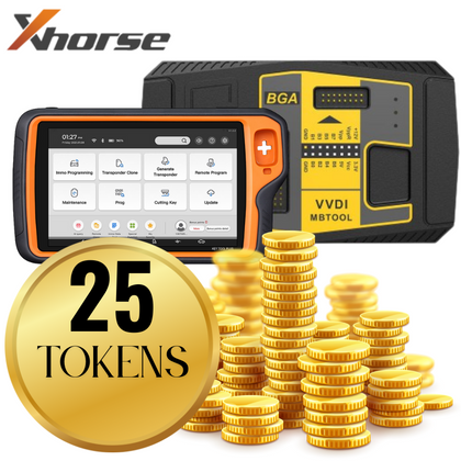 Xhorse - Token Packs for the VVDI MB & Key Tool PLUS Tablet (25 Tokens) - machine sold separately