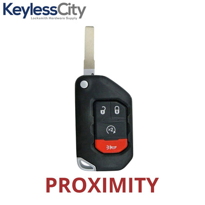 2018-2024 Jeep Wrangler Gladiator / 4-Button Smart Flip Key / PN: 68416784AA / OHT1130261 / SIP22 (AFTERMARKET)