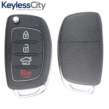 2015-2017 Hyundai Sonata / 4-Button Flip Key / PN: 95430-C1010 / TQ8-RKE-4F16 (AFTERMARKET)