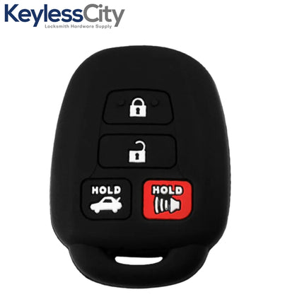 2012-2017 Toyota / 4-Button Remote Keyless Entry Key Silicone Cover / HYQ12BDM