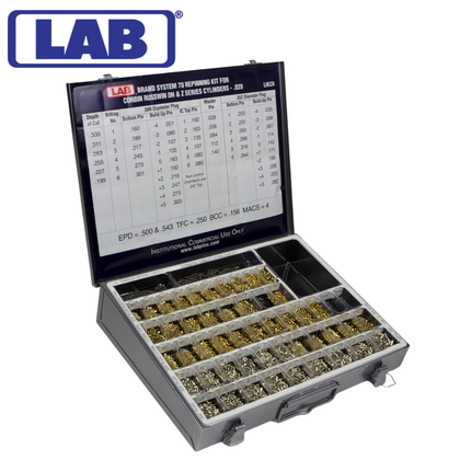 LIKCR- LAB Brand Corbin Russwin Rekeying Kit (System 70 DH and Z Class .509 & 552 Dia. Plugs, .028 Inc.)