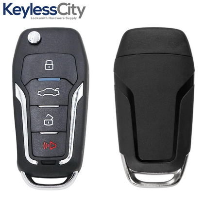 2000-2019 Mercury Lincoln Ford / 4-Button Flip Key / PN: 5912512 / CWTWB1U331 (AFTERMARKET)
