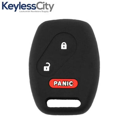 2005-2014 Honda / 3-Button Remote Head Key Silicone Cover / HO01 / CWTWB1U545, OUCG8D-380H-A