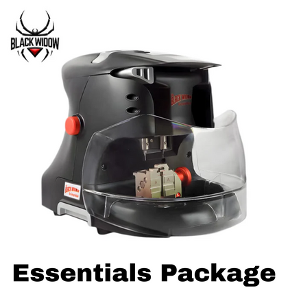 Black Widow - V2 - Essentials Package - Portable Key Cutting Machine - Smart Phone & Tablet Support with Xhorse - VVDI Key Tool MAX Pro - Built-In OBD And CANFD Modules