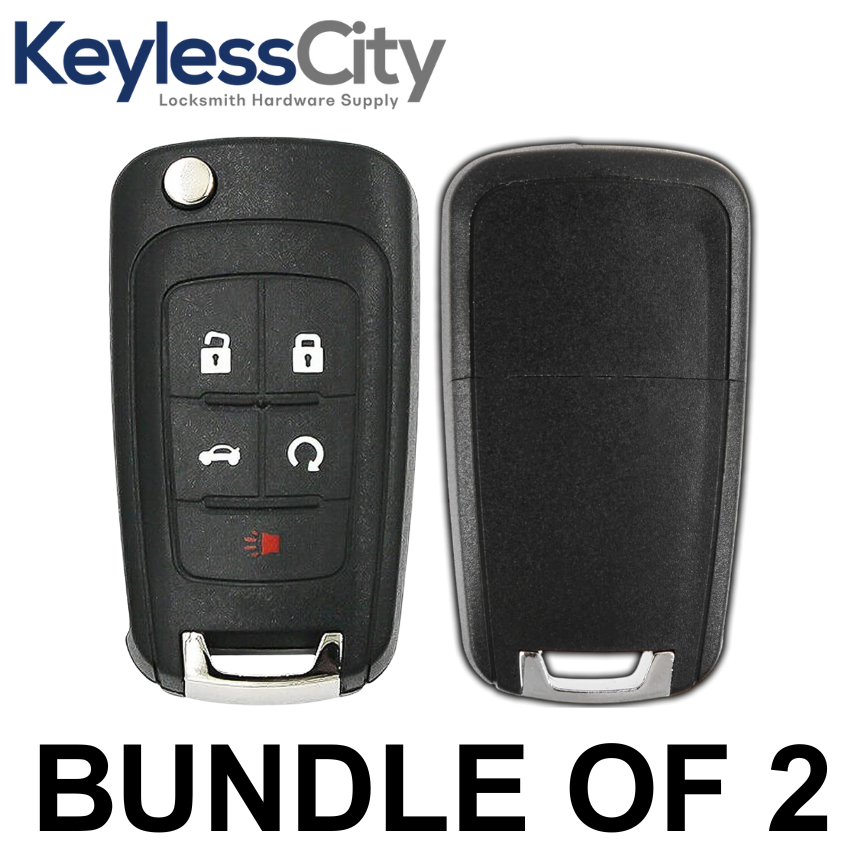 2 X 2010-2020 GM / 5-Button Flip Key / OHT01060512 (AFTERMARKET) (BUNDLE OF 2)
