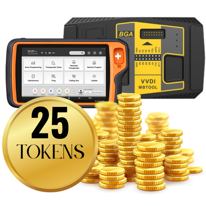 Xhorse - Token Packs for the VVDI MB & Key Tool PLUS Tablet (25 Tokens) - machine sold separately