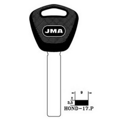 HOND-17.P Laser Key Blank for Honda (JMA HOND-17.P)