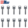 10 X Ilco - H75 - 1196FD - Ford - Metal Key Blank (BUNDLE OF 10)