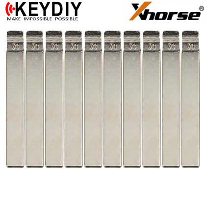 10 X KEYDIY - HU100 - Flip Key Blade - #71 - For Xhorse / Keydiy Universal Remote Flip Keys (BUNDLE OF 10)
