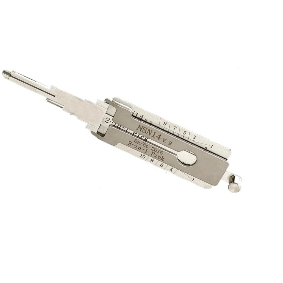 ORIGINAL LISHI - NSN14 Nissan Ford Subaru / 2-In-1 Pick & Decoder