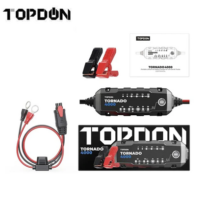 TOPDON - TORNADO 4000 - Versatile and Safe All-in-one Battery Charger - 65W