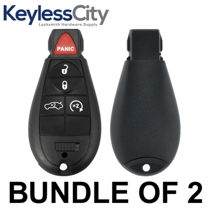 2 X 2008-2013 Chrysler Dodge / 5-Button Fobik Key / M3N5WY783X (AFTERMARKET) (BUNDLE OF 2)