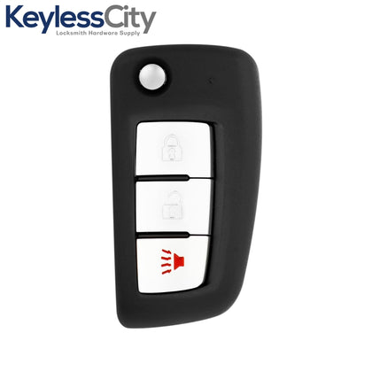 2014-2019 Nissan Rogue / 3-Button Flip Key / PN: 28268-4BA1A / CWTWB1G767 / (AFTERMARKET)