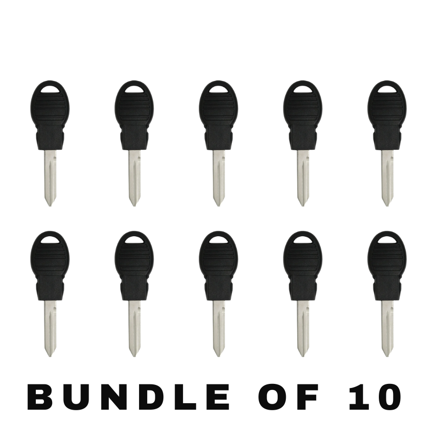 10 X Y170 Chrysler / Dodge / Jeep Transponder Key (AFTERMARKET) (BUNDLE OF 10)