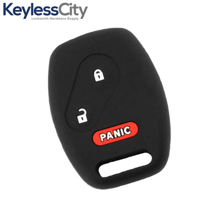 2005-2014 Honda / 3-Button Remote Head Key Silicone Cover / HO01 / CWTWB1U545, OUCG8D-380H-A