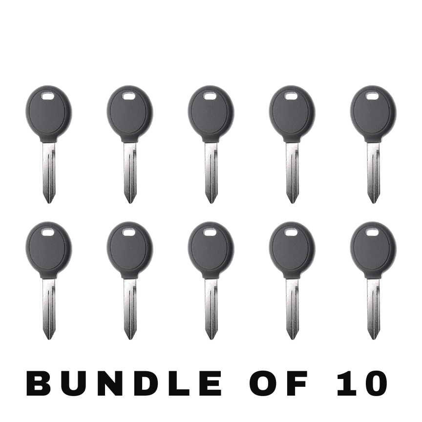 10 X Chrysler/ Dodge/ Jeep Y160 Transponder Key (4D64) (AFTERMARKET) (BUNDLE OF 10)