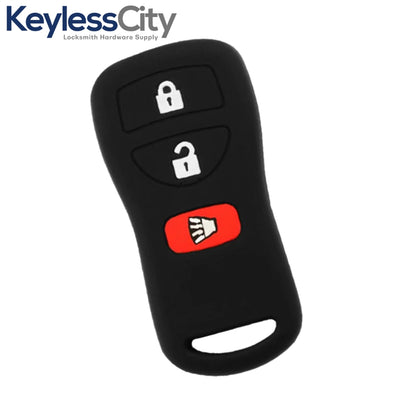 2002-2010 Nissan Infiniti / 3-Button Remote Keyless Entry Key Silicone Cover / KBRASTU15