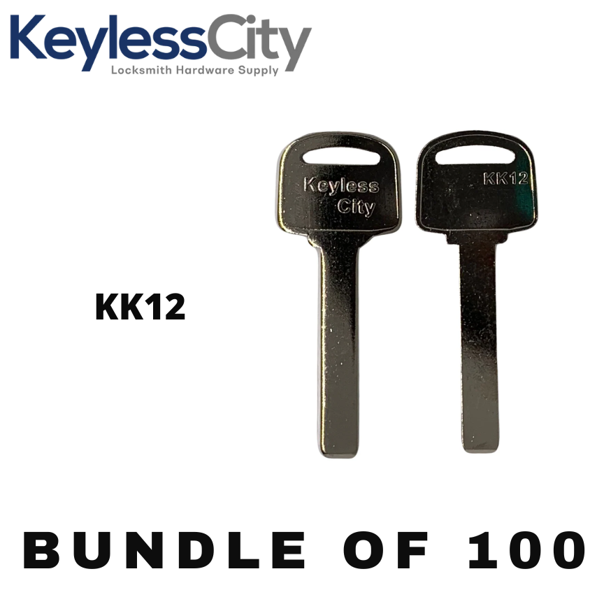 100 X KK12 VA2 - Hyundai / Kia Key Blank - Test Key Blade (AFTERMARKET) (BUNDLE OF 100)