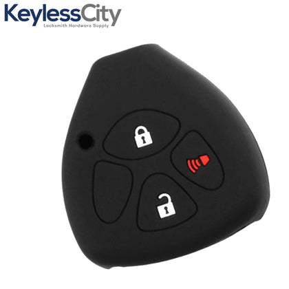 2005-2014 Toyota / 3-Button Remote Head Key Silicone Cover / TR47 / HYQ12BBY