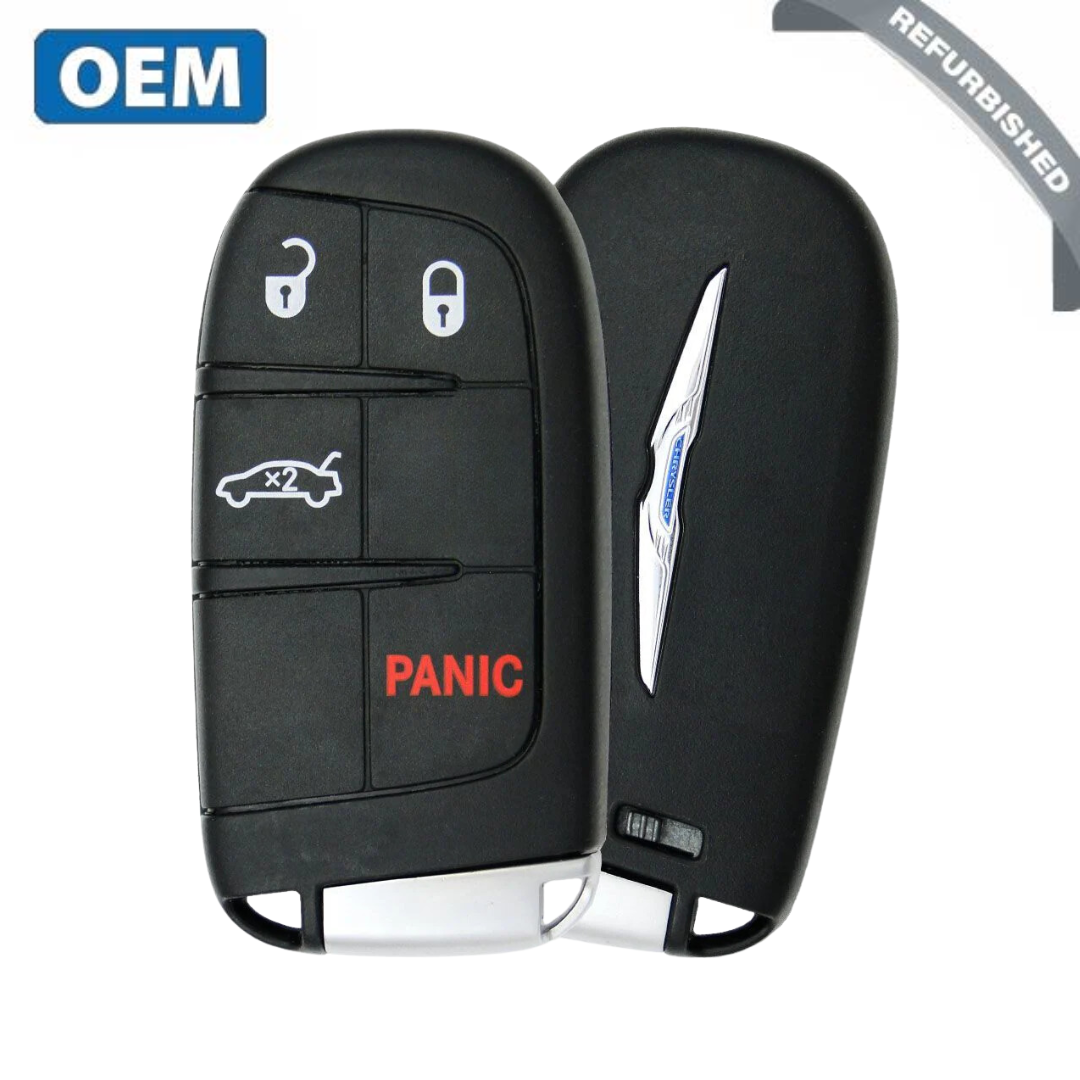 2015-2022 Chrysler C200/C300 4 Buttons Smart Key / AES Transponder / 433MHz / M3M40821302 (OEM Refurbished)