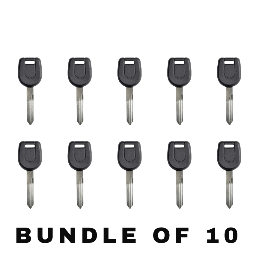 10 X 2000-2001 Mitsubishi - MIT9 Transponder Key - (4D 60 Chip) (AFTERMARKET) (BUNDLE OF 10)