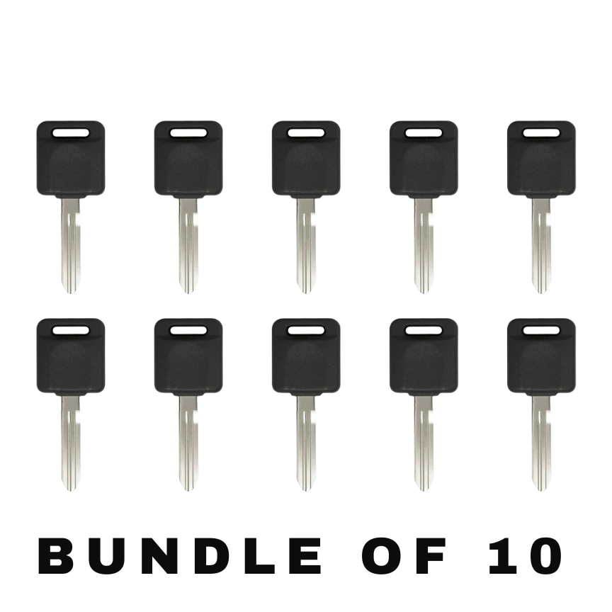 10 X 1999 - 2006 Nissan Infiniti Transponder Key - 4D60 Chip - NI01T / NI02T (AFTERMARKET) (BUNDLE OF 10)