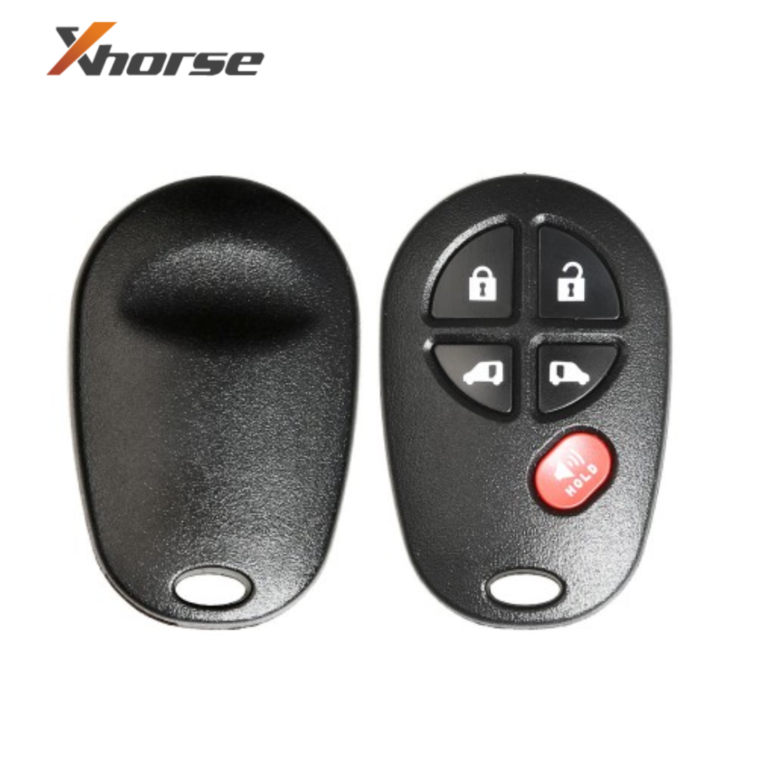 Toyota Style / 5Button Universal Remote XKTO08EN for VVDI Key Tool (W