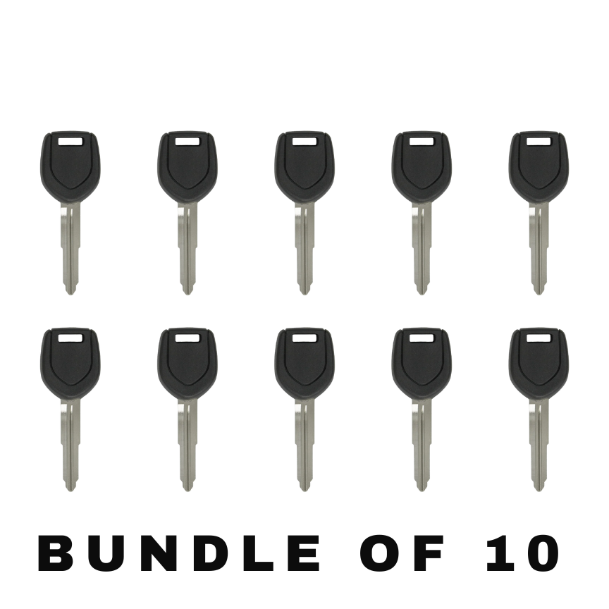 10 X Mitsubishi MIT17 - Transponder Key - 46 MITS Chip (AFTERMARKET) (BUNDLE OF 10)