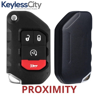 2018-2024 Jeep Wrangler Gladiator / 4-Button Smart Flip Key / PN: 68416784AA / OHT1130261 / SIP22 (AFTERMARKET)