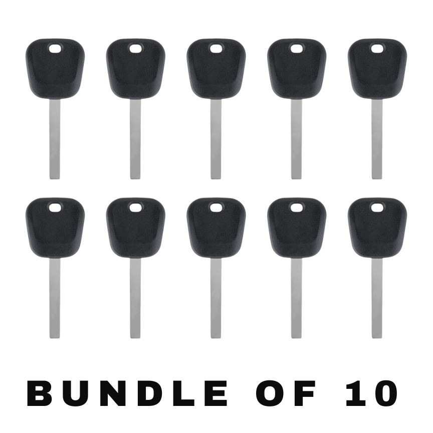 10 X 2008-2020 GM - B120 / B121 Transponder Key (46 Circle + Chip) (AFTERMARKET) (BUNDLE OF 10)