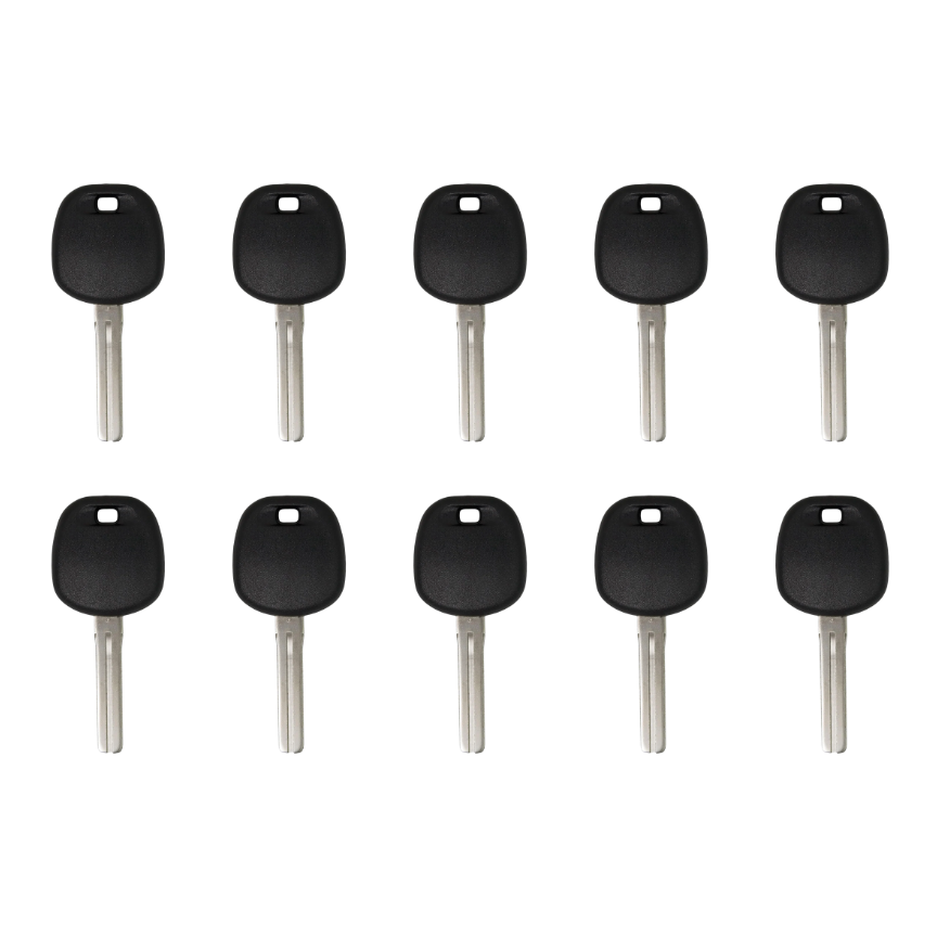 10 X 2001-2010 Lexus Short Blade Transponder Key TOY50 (4D) (AFTERMARKET) (BUNDLE OF 10)