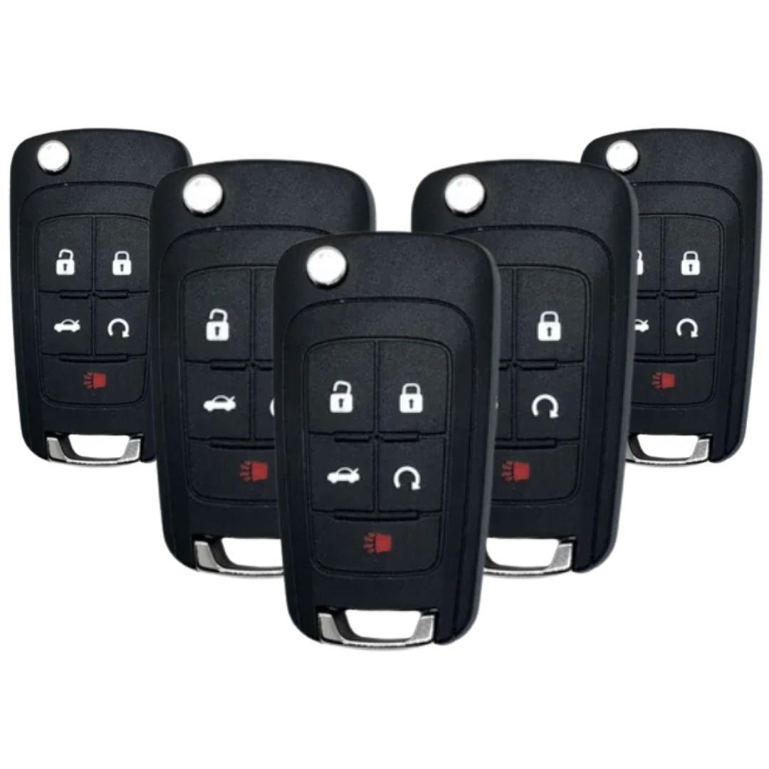 5 X 2010-2020 GM / 5-Button Flip Key / OHT01060512 (AFTERMARKET) (BUNDLE OF 5)